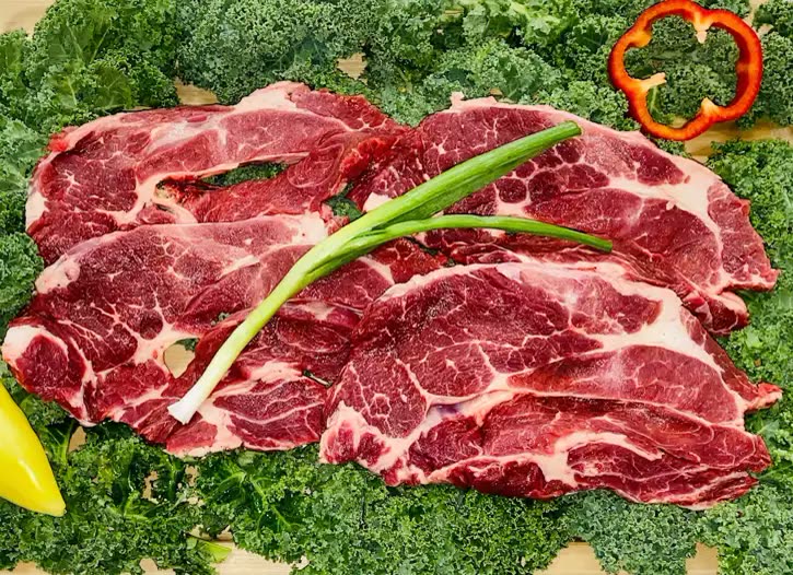 Diezmillo, marinated beef